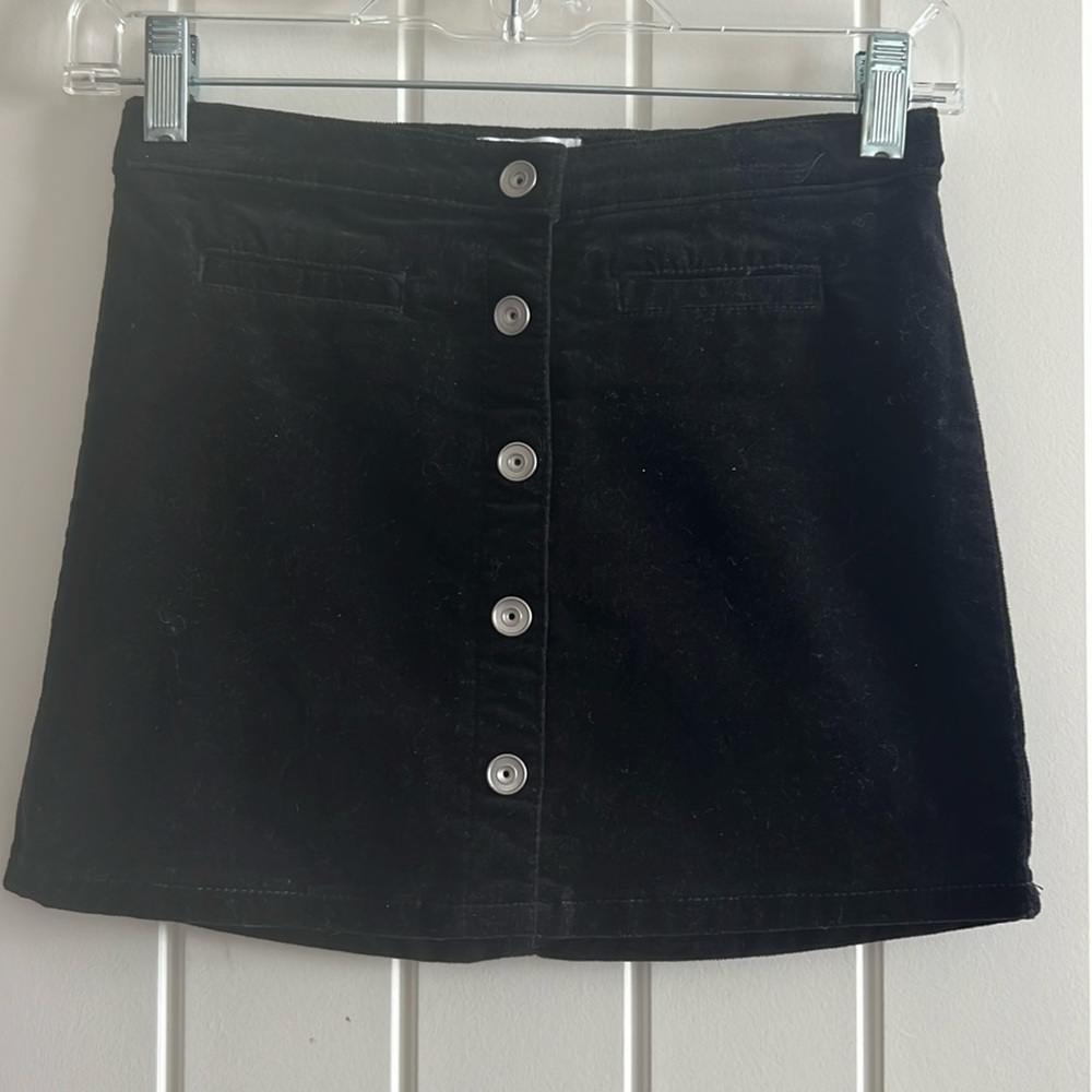 Girls Velvet Button front Skirt - The Children’s Place